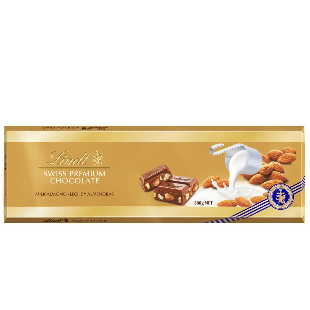 Lindt - Milk Chocolate with Whole Almonds Lechey Almendras - 300g