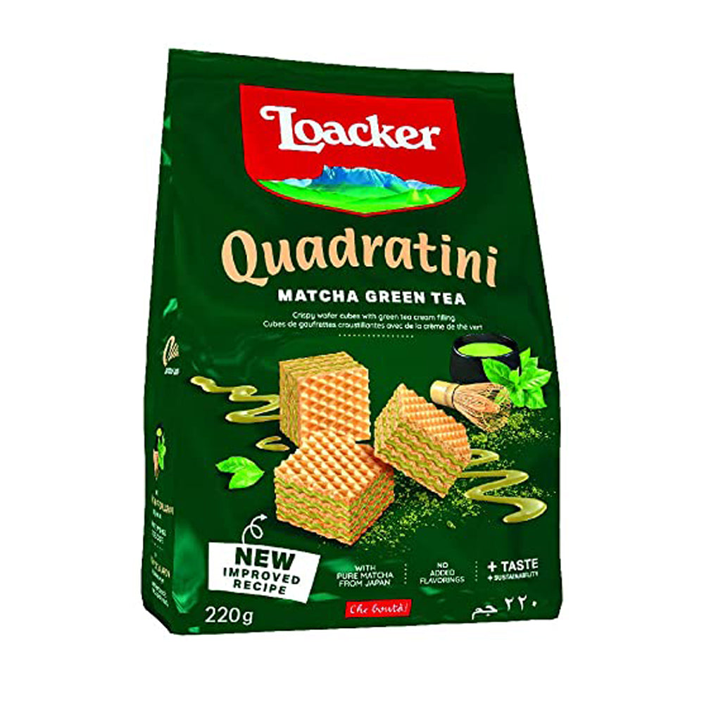 Loacker - Quadratini Matcha Green Tea - 220g