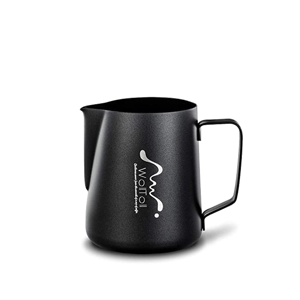 Woll Toll Milk Frothing Pitcher, Stainless Steel - 350 ml - Matte Black