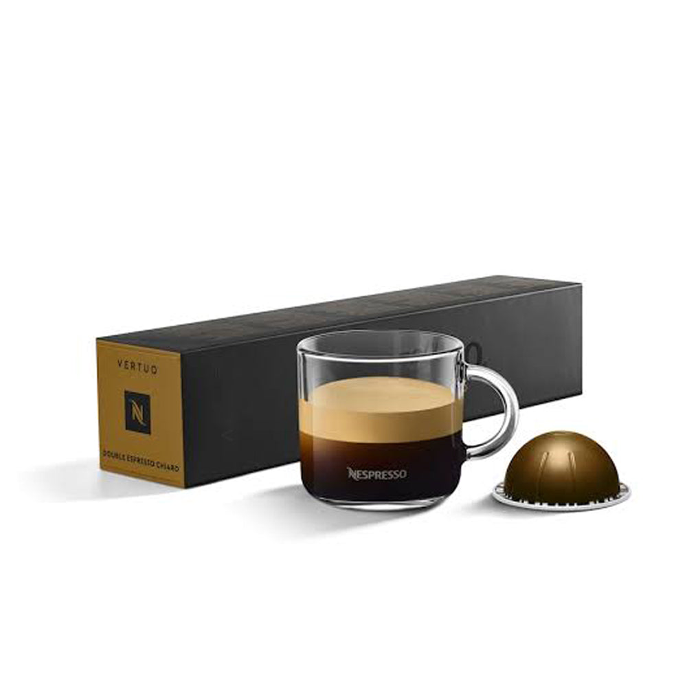 Nespresso Double Espresso Chiaro, Medium Roast Coffee Pods, 40 Ct (4 Boxes  of 10) 