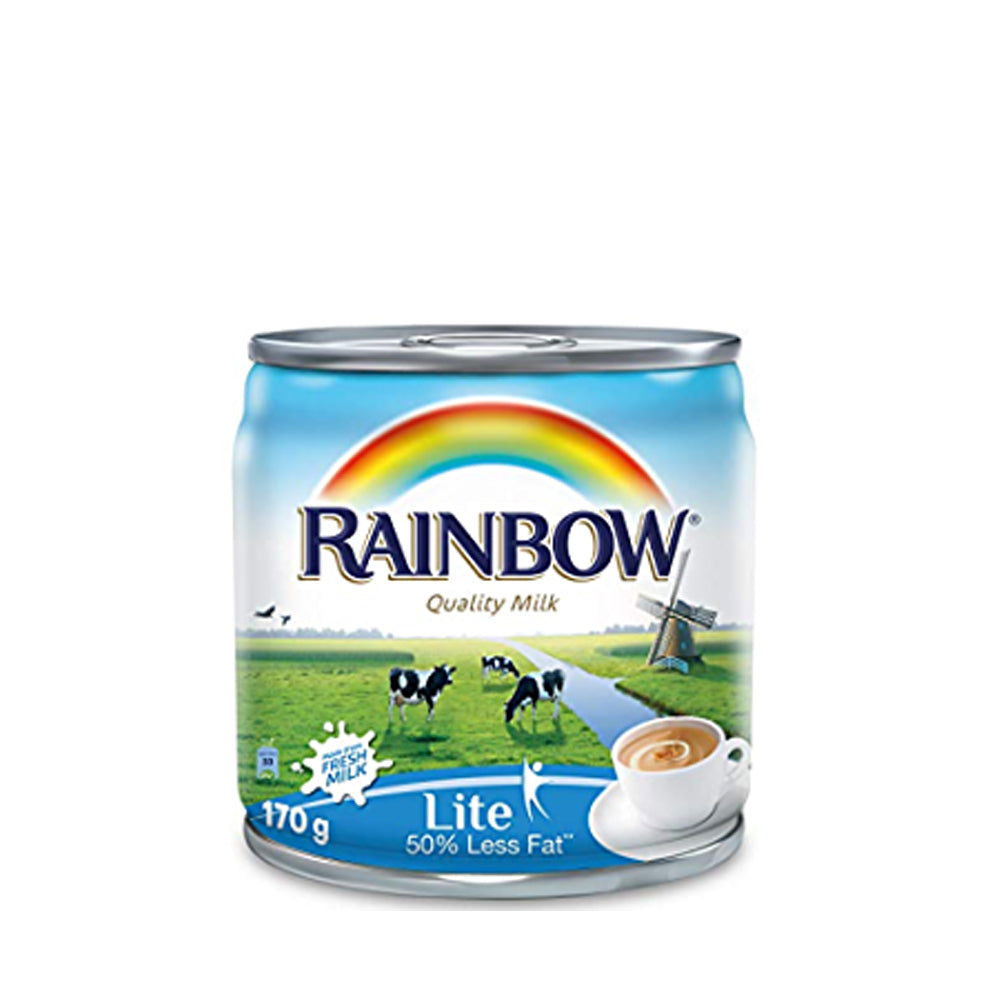 Rainbow - Lite Evaporated Milk - 50% Less Fat - 170g