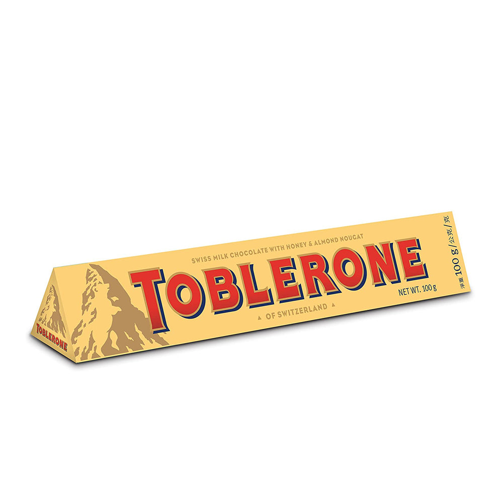 Toblerone - Milk Chocolate with Honey and Almond Nougat - 100 g