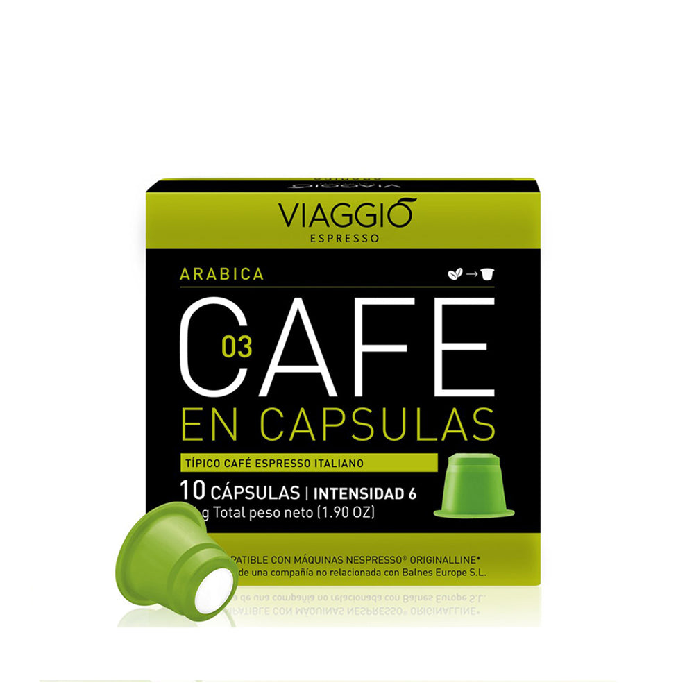 Viaggio Cafe - Nespresso Compatible - Arabica- 10 capsules (Best Before 27/10/2025)
