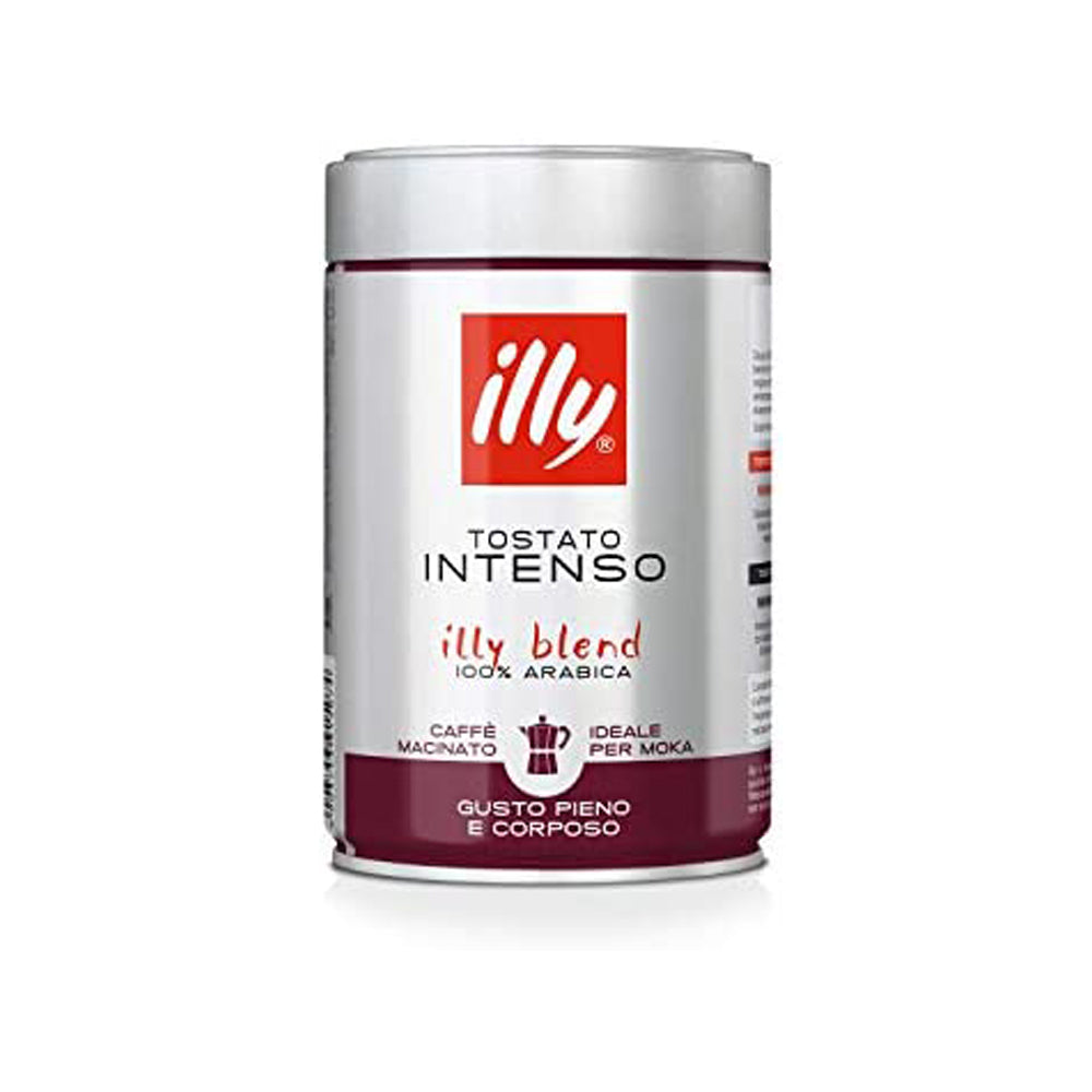 illy - Ground Coffee - Tostato Intenso for moka pot - 250g