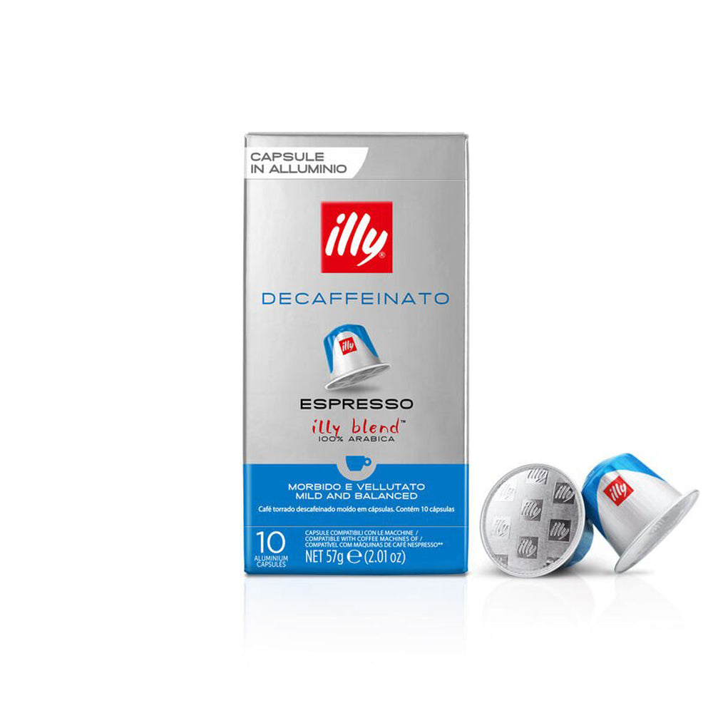 Illy Espresso Decaffeinato Nespresso Compatible Pods - 10 Capsules