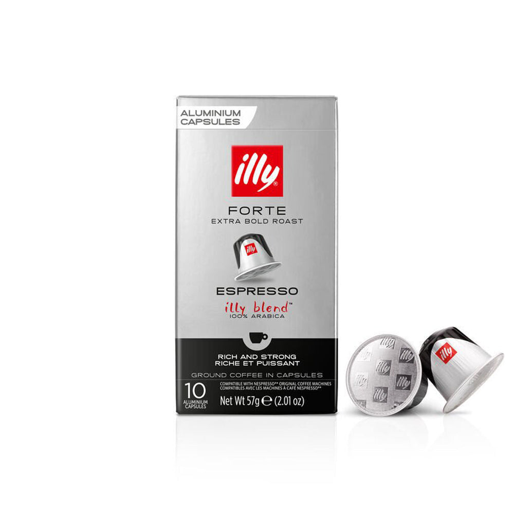 Illy Espresso Forte Nespresso Compatible Pods - 10 Capsules