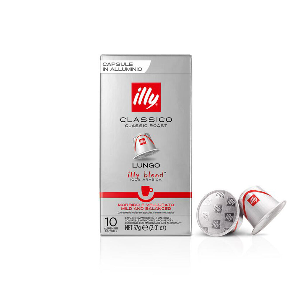 Illy Lungo Classico Nespresso Compatible Pods - 10 Capsules
