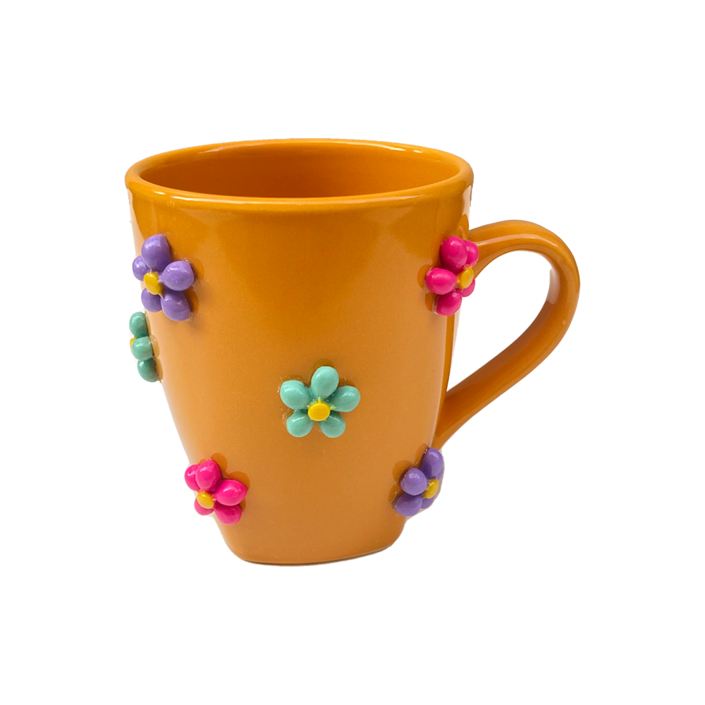 Porcelain Mug - Orange Bouquet