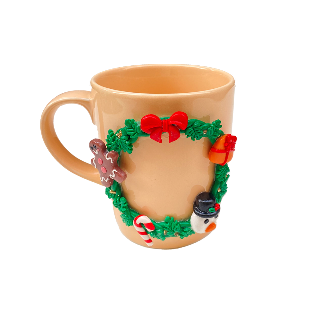Christmas Mug - Beige Porcelain