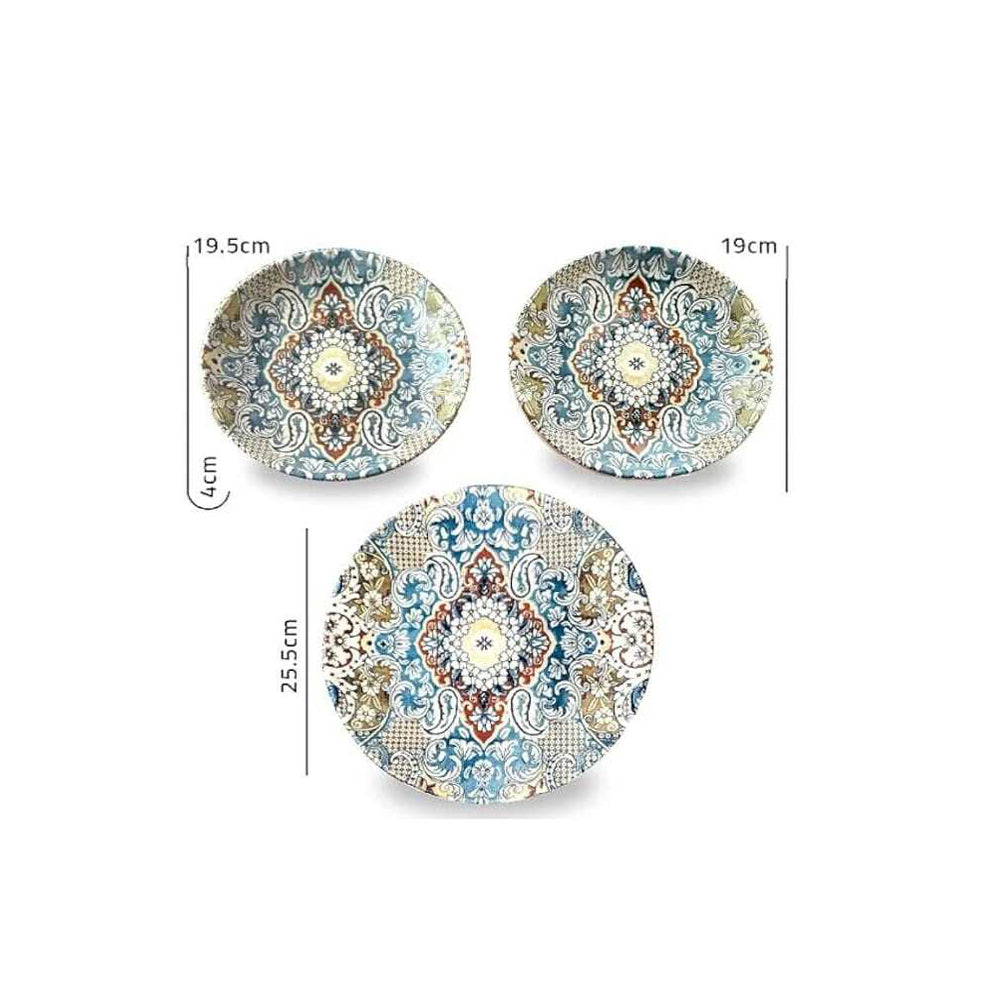 Aljmiei - Turkish Porcelain Set - 18 Pieces