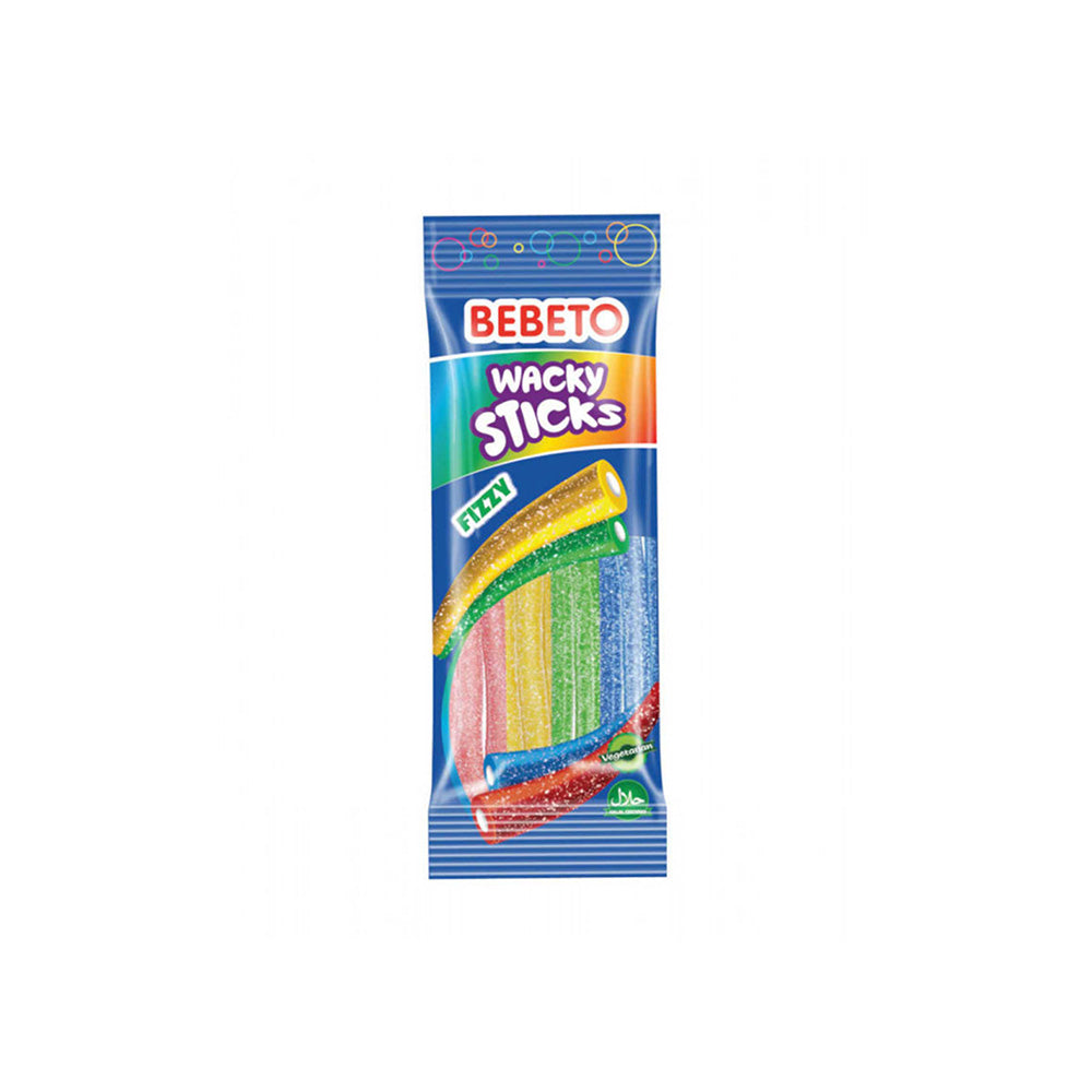Bebeto - Wacky sticks - Fizzy Vegetarian - 75g
