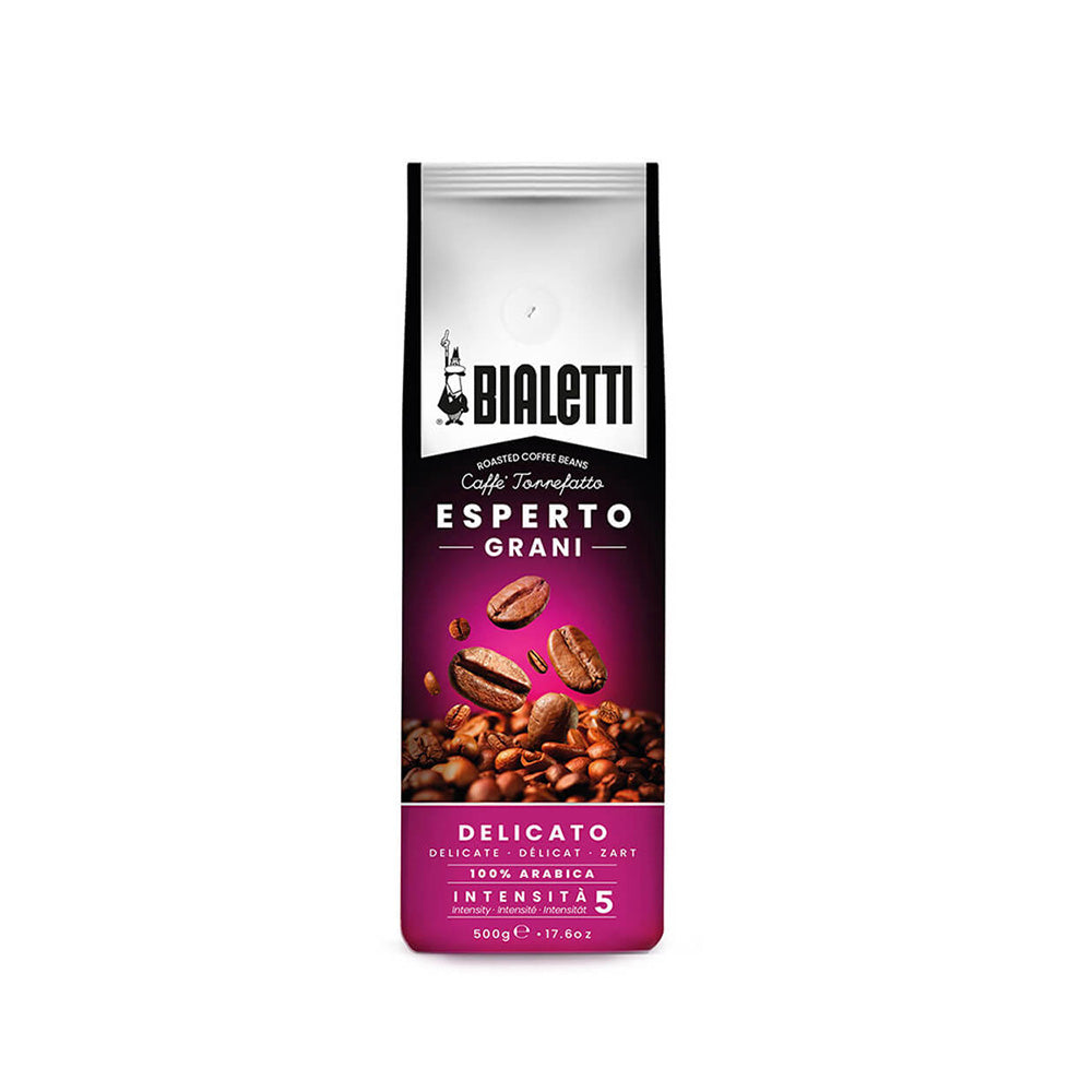 Bialetti - Whole Beans - Esperto Grani - Delicato - 100% Arabica - 500g