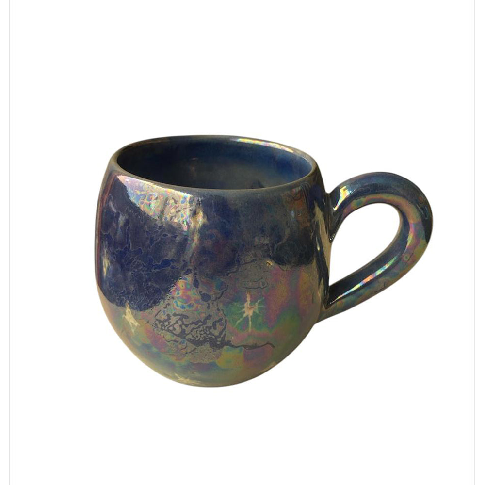 Handmade Pottery Mug - Glaze Blue - 325 ml