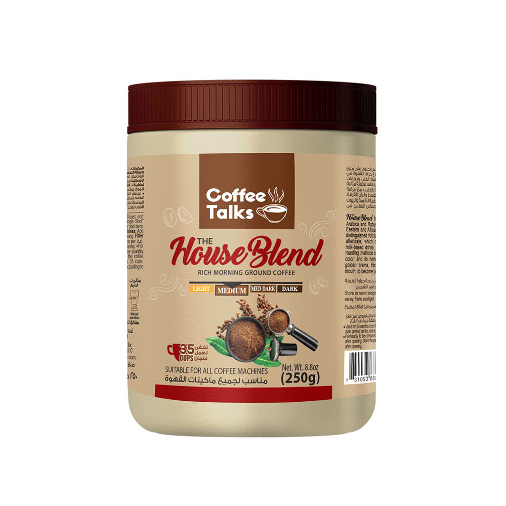 Coffee Talks - The House Blend Ground Espresso - 250g