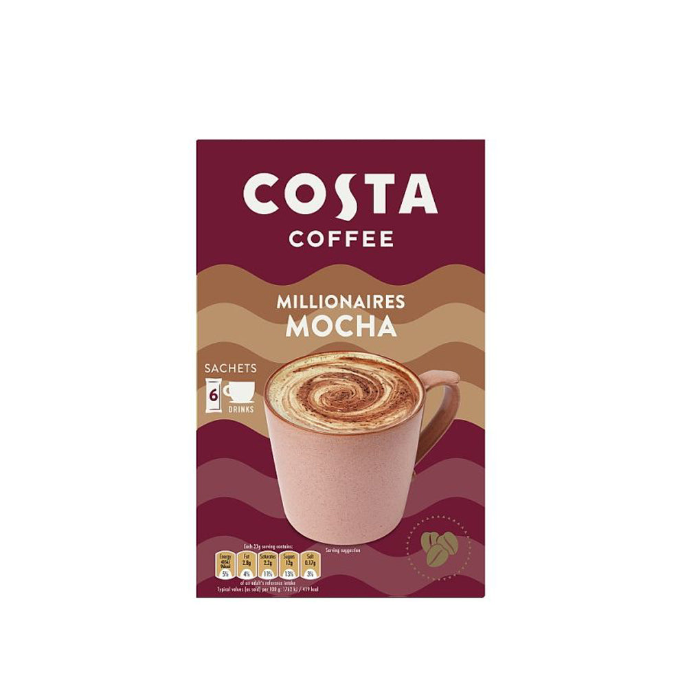Costa - Millionaires Mocha - Instant Coffee - 6 sachets