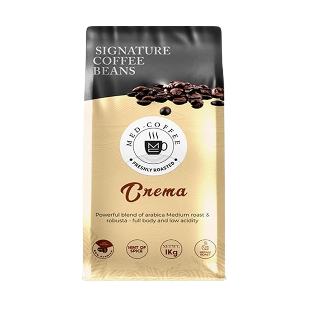 Med Coffee - Whole Beans - Crema - 1 Kg