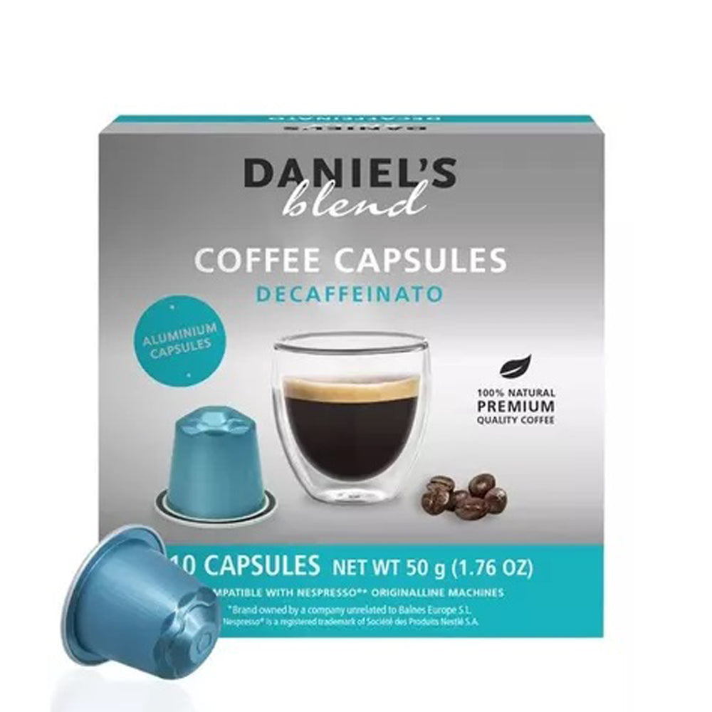 Daniel's Blend Decaffeinato - Nespresso Compatible - 10 Aluminum capsules