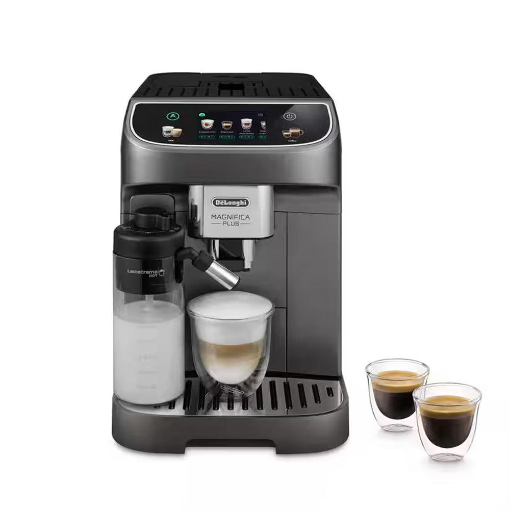 De'Longhi Magnifica Plus , Bean to Cup Coffee Machine with Hot Milk & Cream System - ECAM320.70.SB - Titanium Black