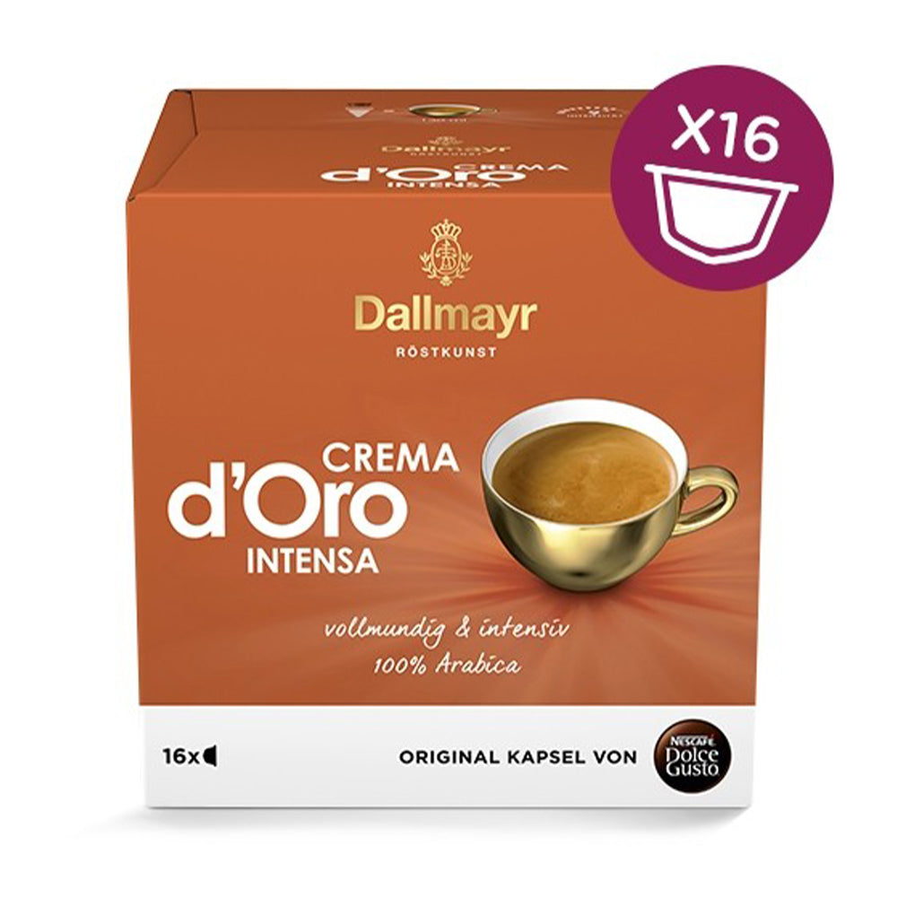 Dallmayr Crema d'Oro Intensa Dolce Gusto Compatible pods - 16 capsules