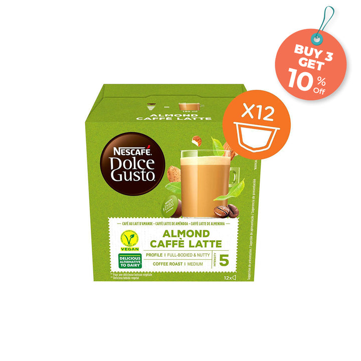 Nescafe Dolce Gusto - Vegan- Almond Caffe Latte - 12 capsules