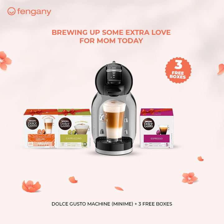 Mother's Day Offer - Nescafe Dolce Gusto Mini Me Machine - Arctic Gray/Black