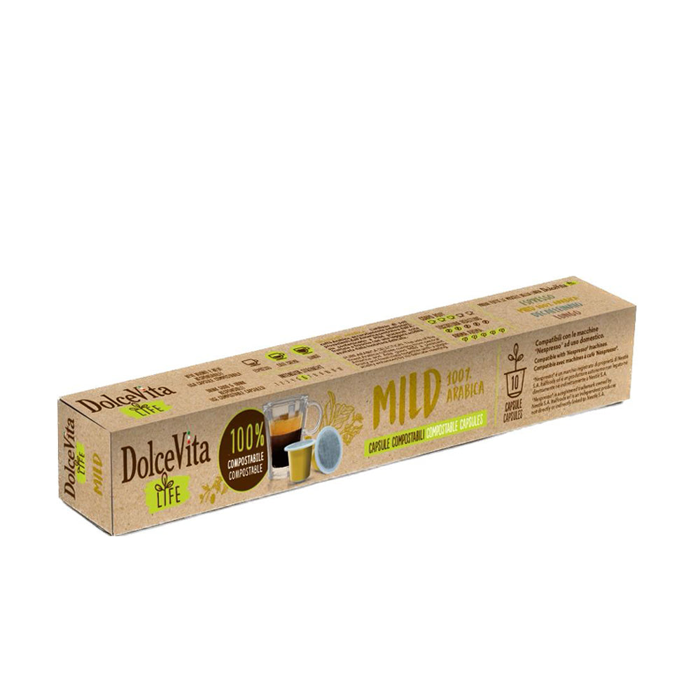 Dolce Vita - Nespresso Compatible - Mild Espresso - 10 Compostable capsules