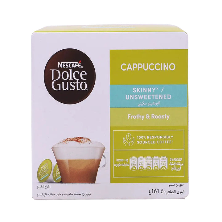 Nescafe Dolce Gusto Cappuccino Skinny Coffee Pods 16 Capsules