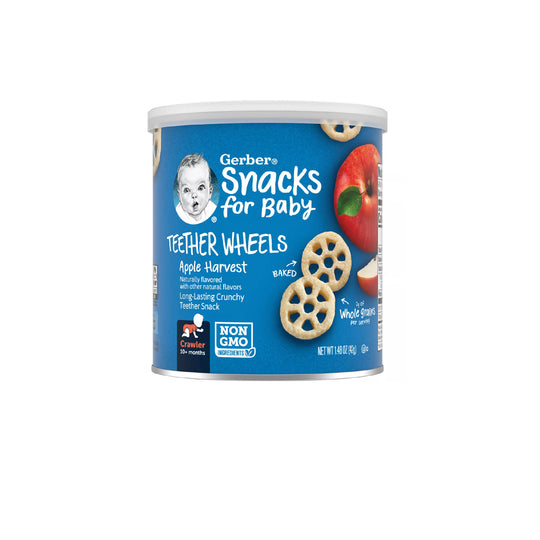 Gerber Snacks for Baby Teether Wheels Apple Harvest 42g Fengany