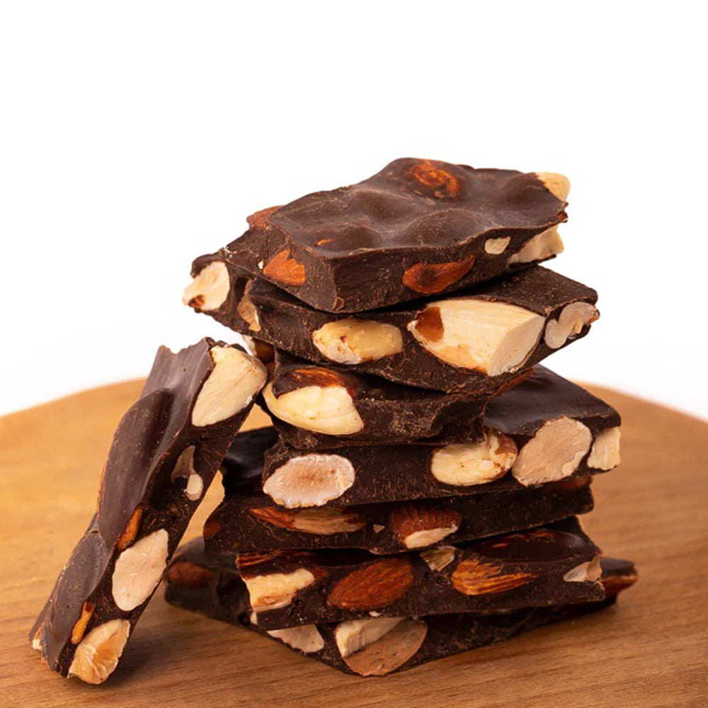 Grazel - Dark Chocolate Whole Almonds - Chocolate Barks - 125g