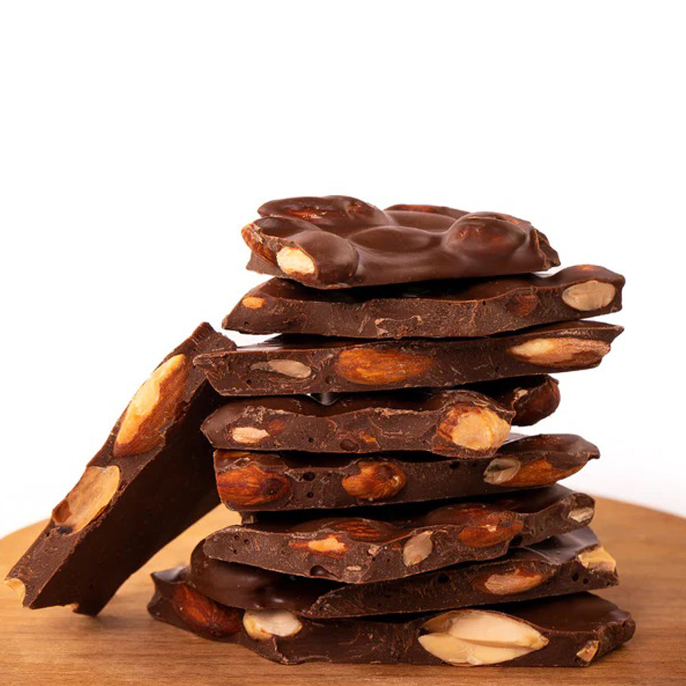 Grazel - Milk Chocolate Whole Almonds - Chocolate Barks - 125g