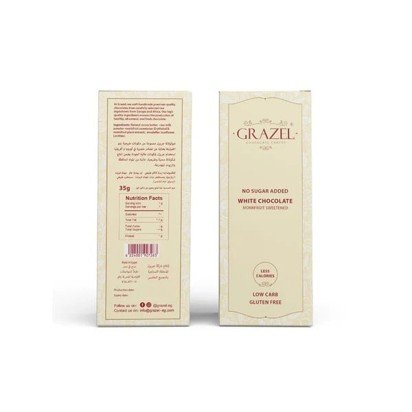 Grazel - Sugar Free White Chocolate - 35g