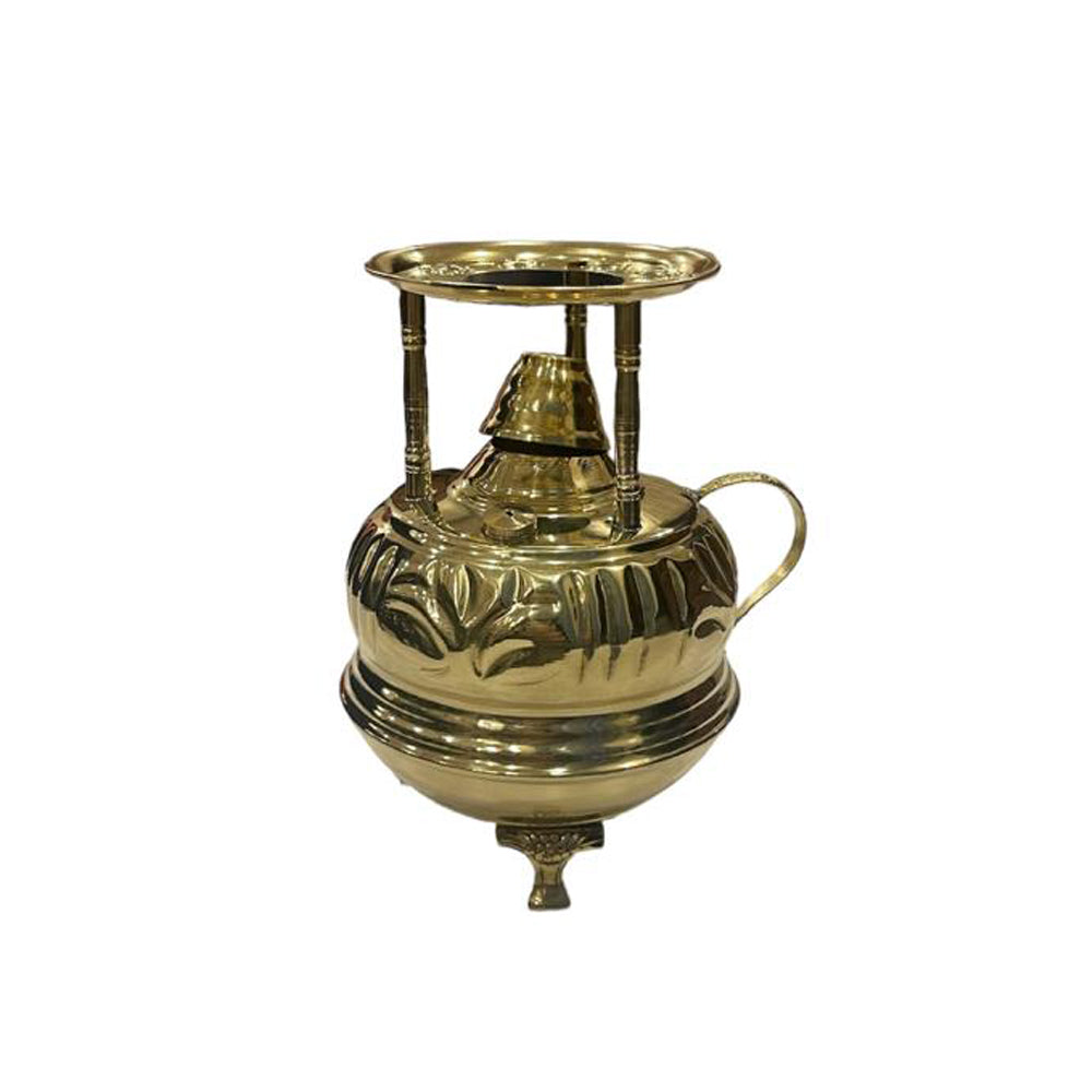 Handmade Copper Alcohol Burner (Sebertaya) - Flower Pattern -1 Cup ...