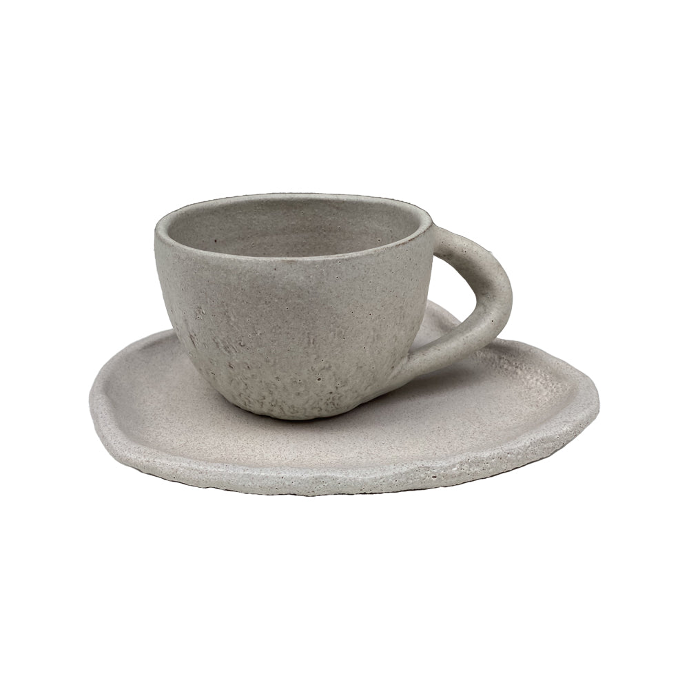 Handmade cappuccino Cup - Grey