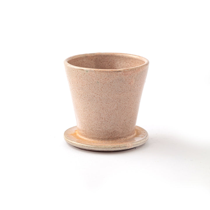 Handmade Pottery Small Coffee Dripper - Beige