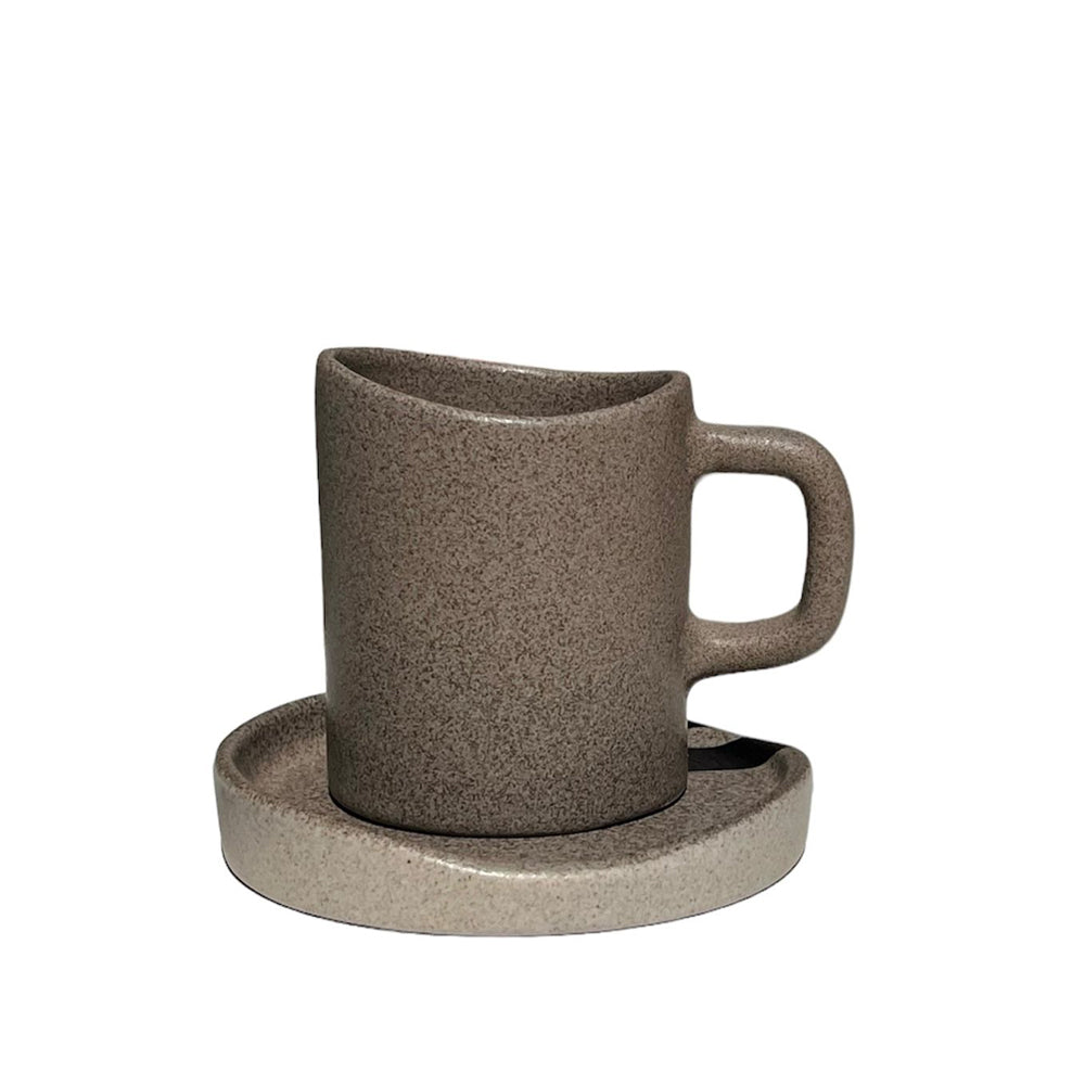 UNIKA Espresso Cup with Underline - Dotted Olive - 120 ml