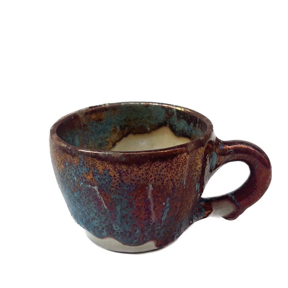 Handmade Pottery Turkish Coffee Cup - Volcano
