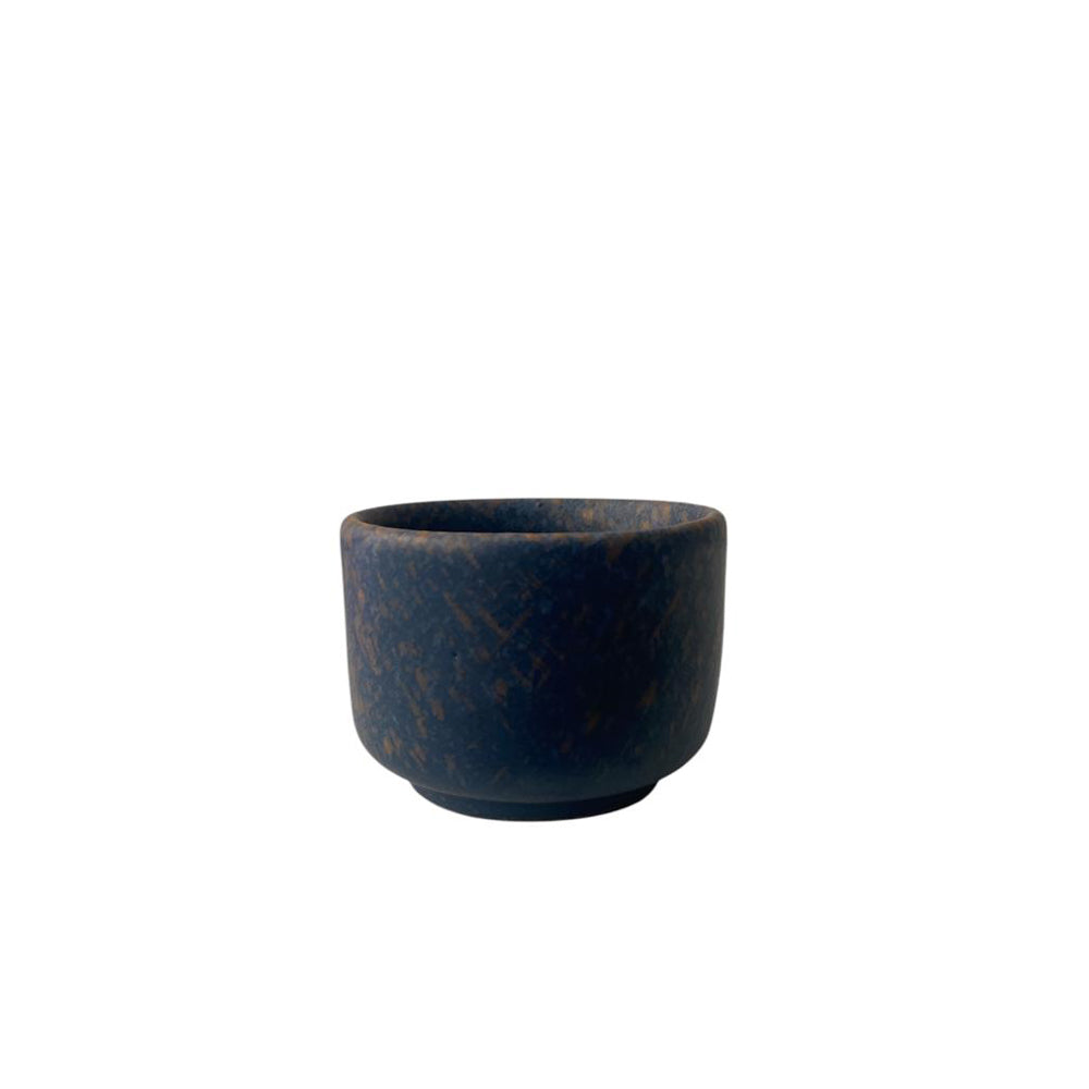 Handmade Pottery Handles Espresso Cup - Dark Blue - 50 ml