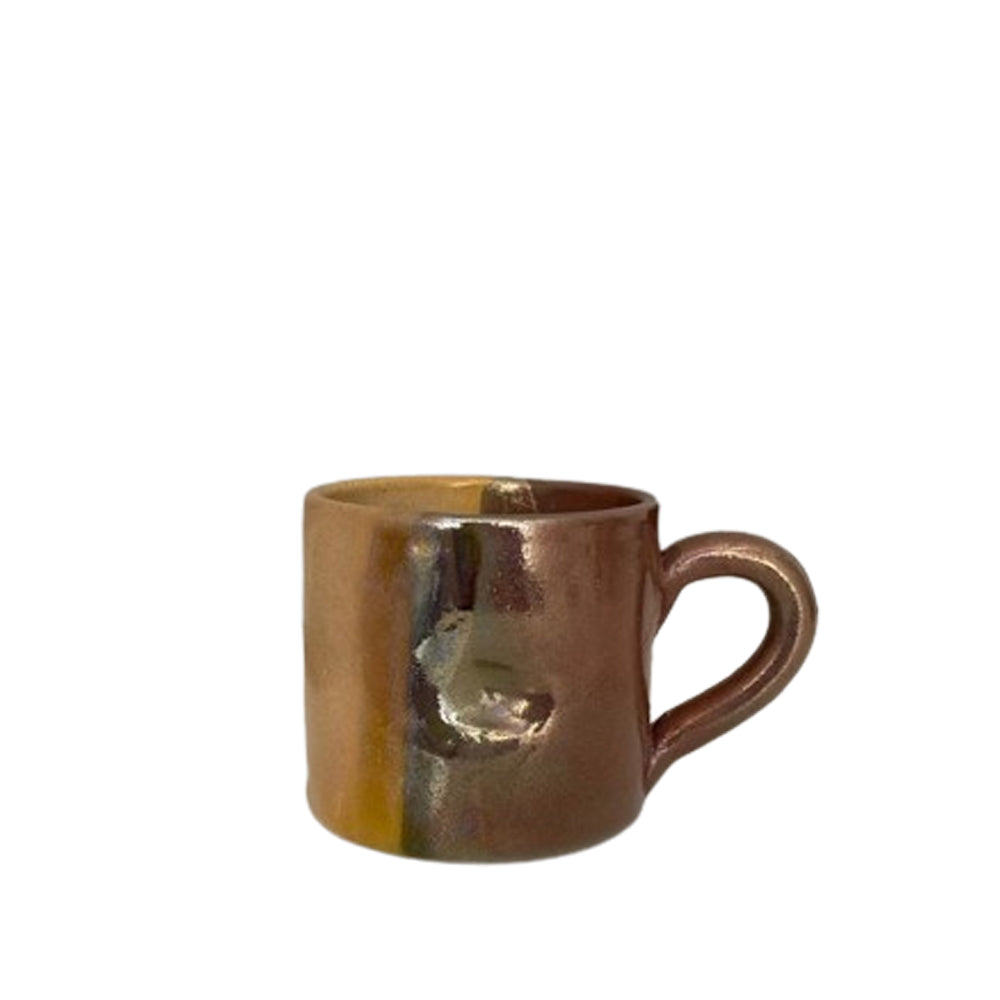 Handmade Pottery Mug - cupreous - 225 ml