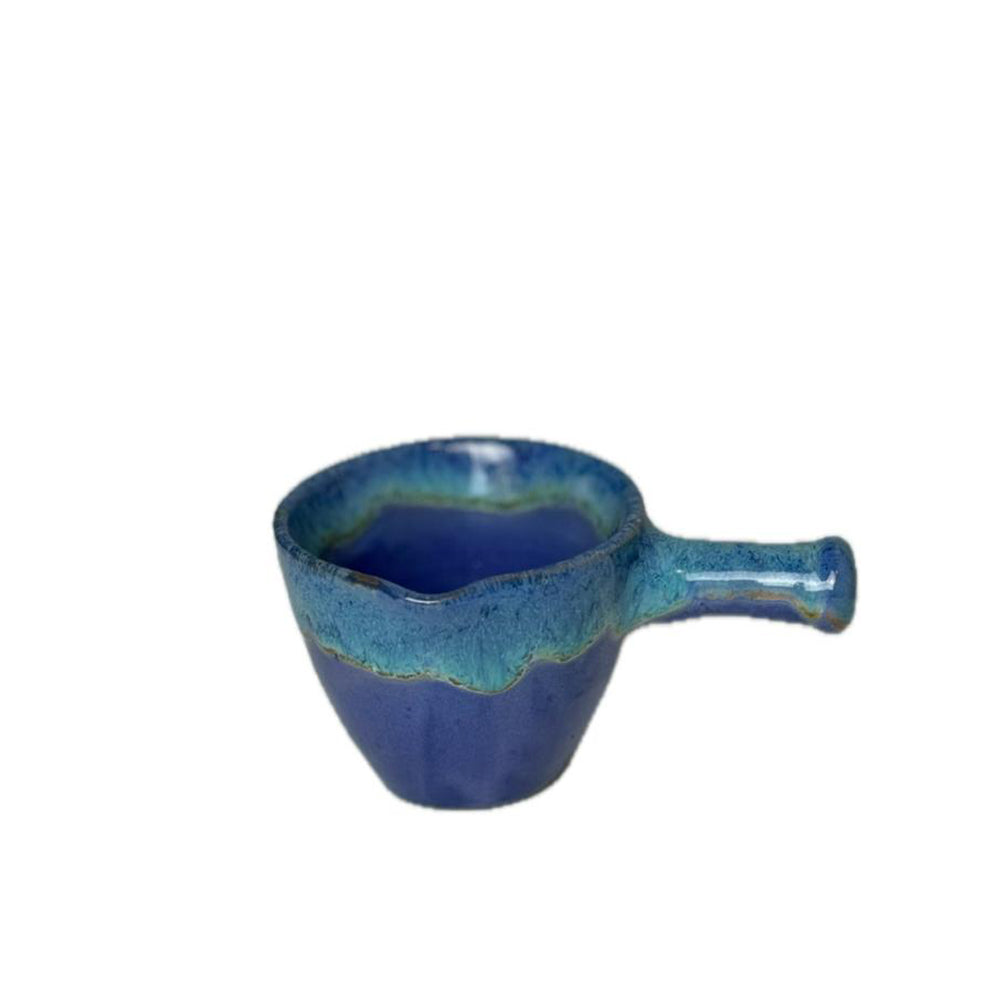 Handmade pottery Coffee Pot - Blue - 75 ml