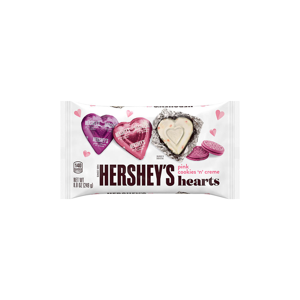 Hershey's - Pink Cookies 'N' Creme Hearts - 249g