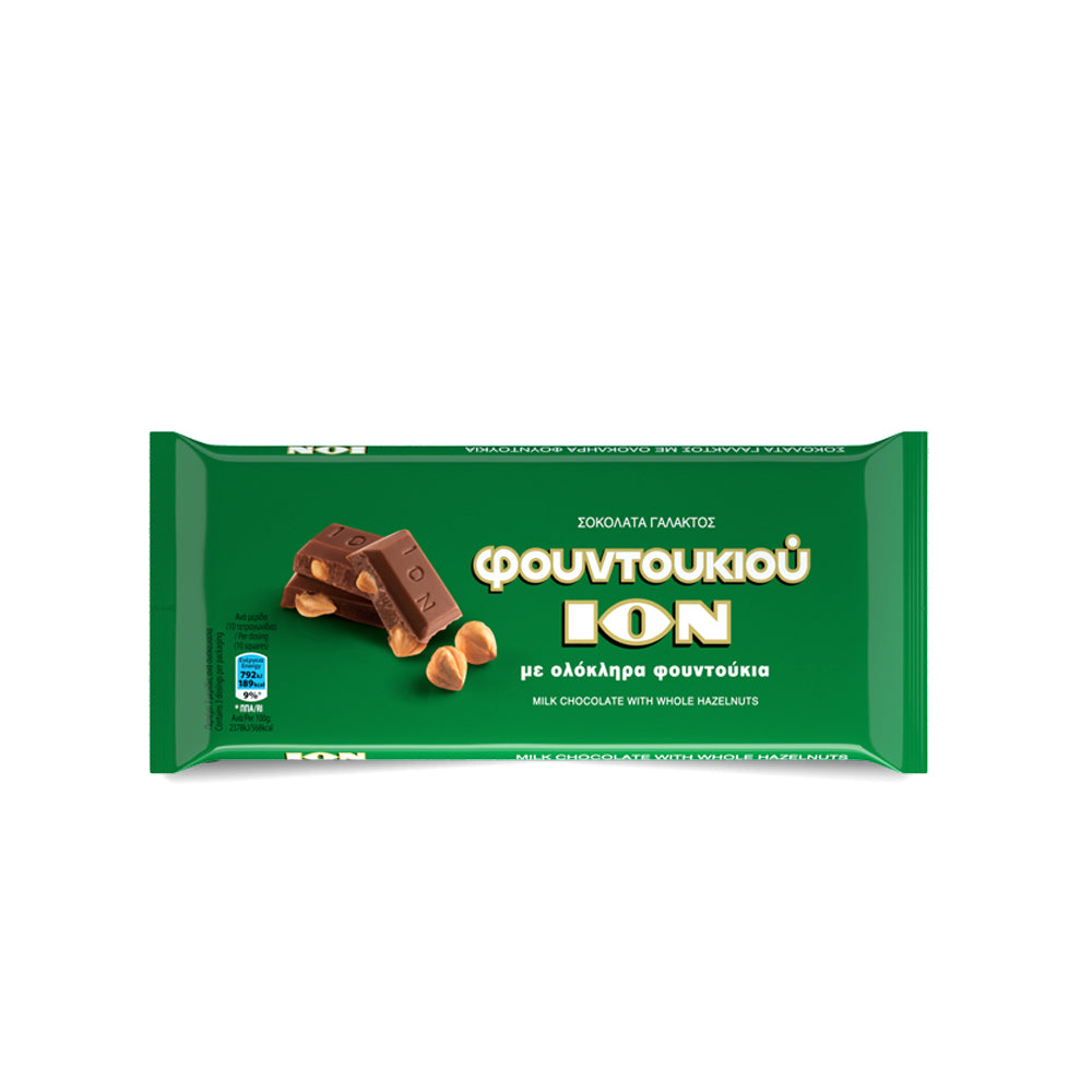 ION Milk Chocolate with Whole Hazelnuts 100g