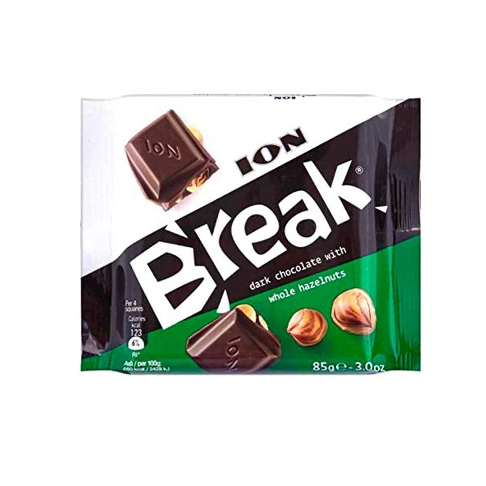 Ion Break - Dark Chocolate with Whole Hazelnuts - 85g