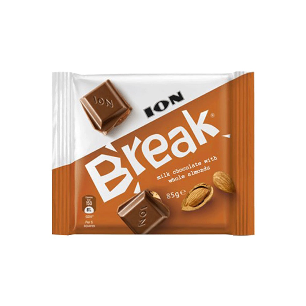 Ion Break - Milk Chocolate with Whole Almonds - 85g