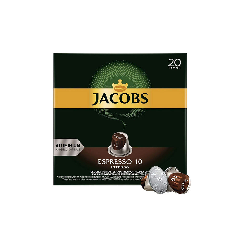 Jacobs - Nespresso Compatible - Espresso 10 - Intenso - 20 capsules