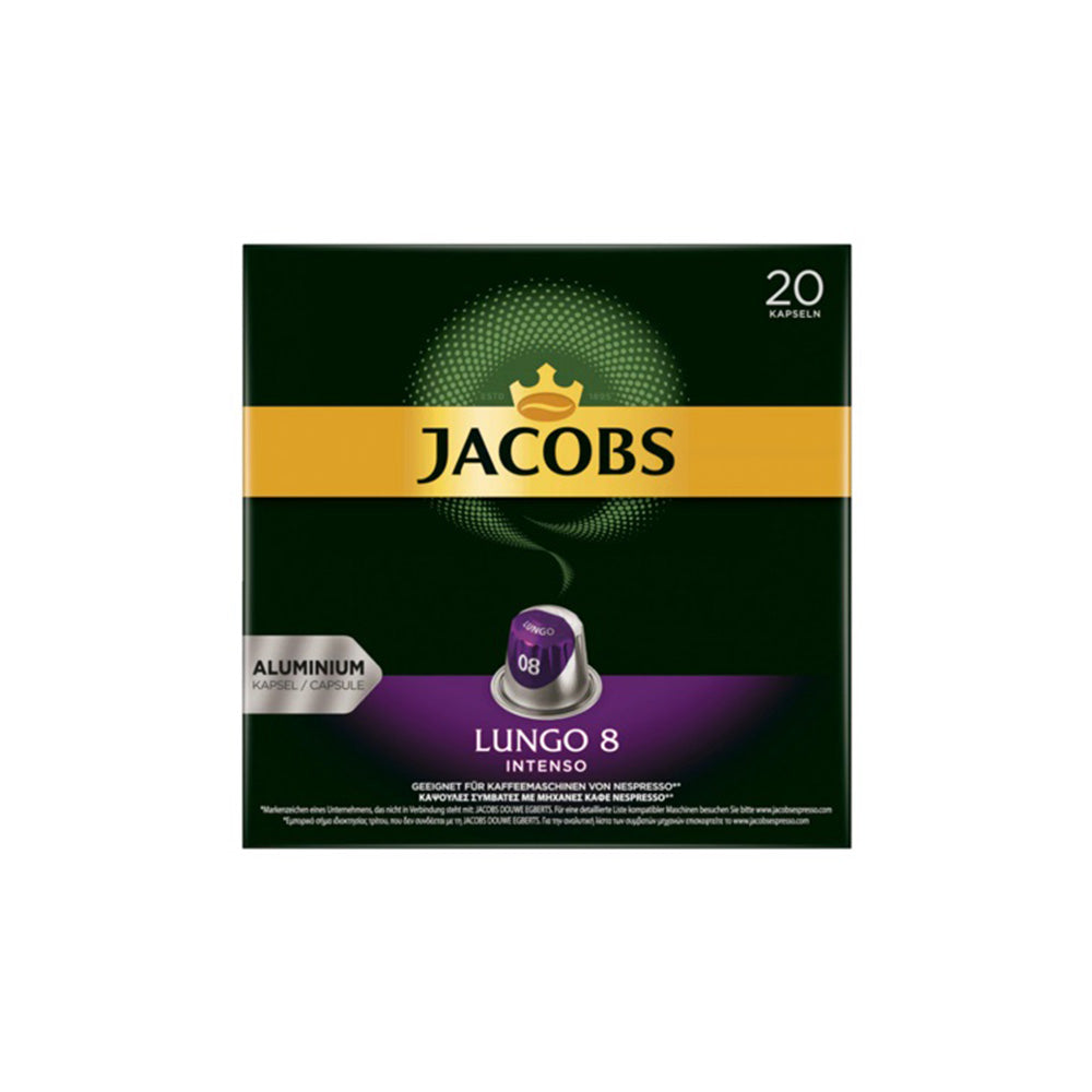 Jacobs - Nespresso Compatible - Lungo 8 - Intenso - 20 capsules