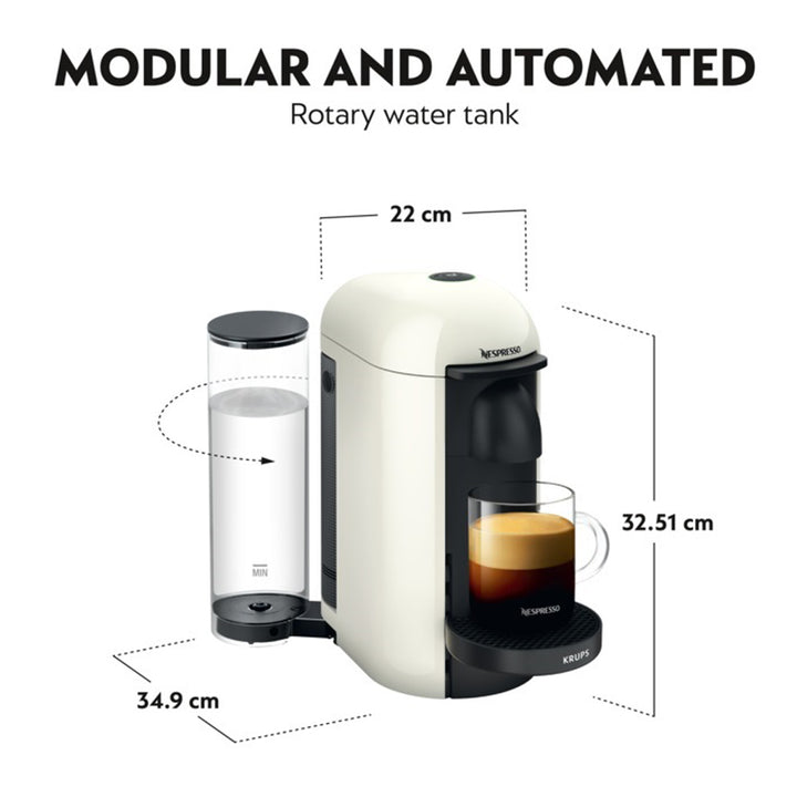 KRUPS Nespresso Vertuo Plus Coffee Machine - White