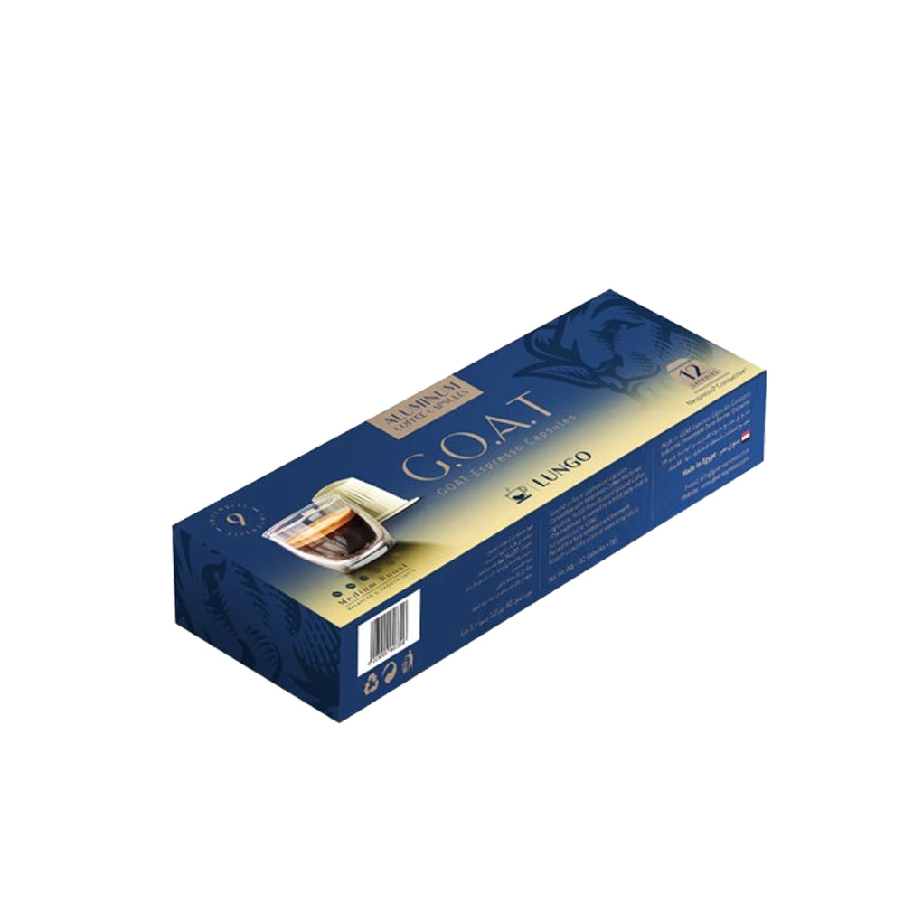 GOAT - Nespresso Compatible - Lungo - 12 Aluminum capsules