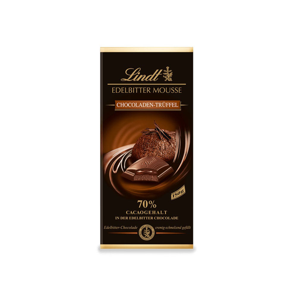 Lindt - Edelbitter Mousse Chocoladen - Trüffel Tafel - 150g