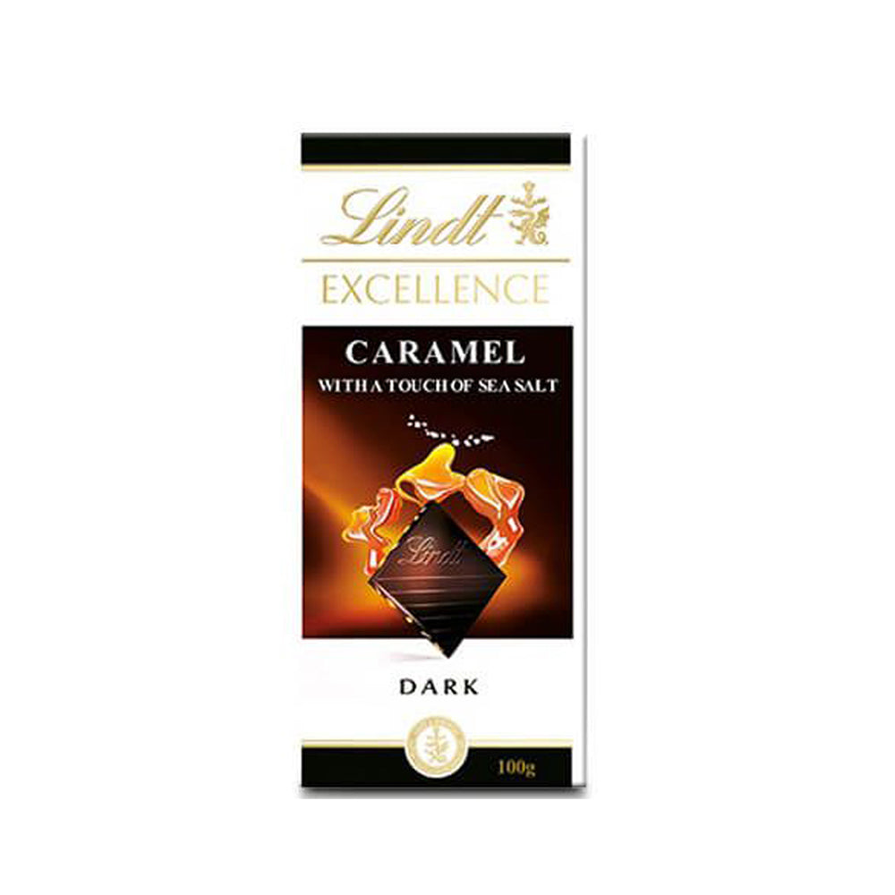 Lindt Excellence - Dark Chocolate Caramel & Sea Salt - 100g