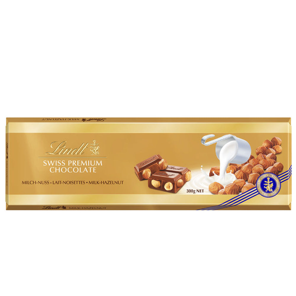 Lindt Gold - Premium Swiss Milk Chocolate with Whole Hazelnut -300g